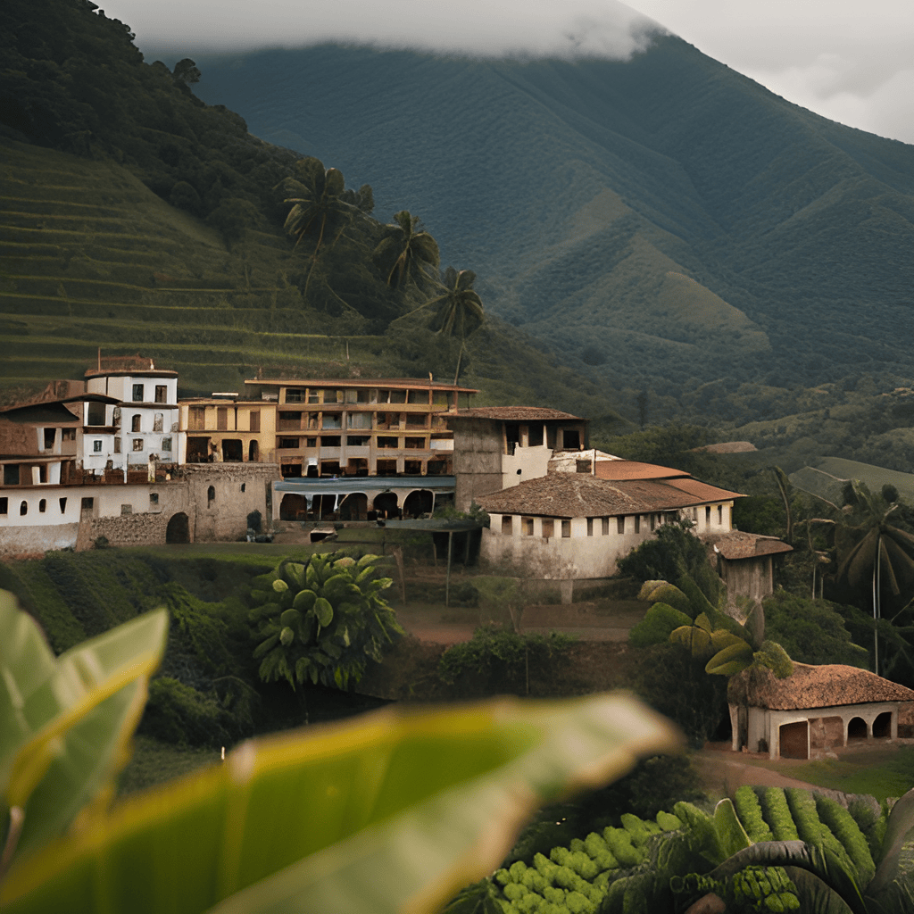 Stable Diffusion - Un pueblo en Colombia.