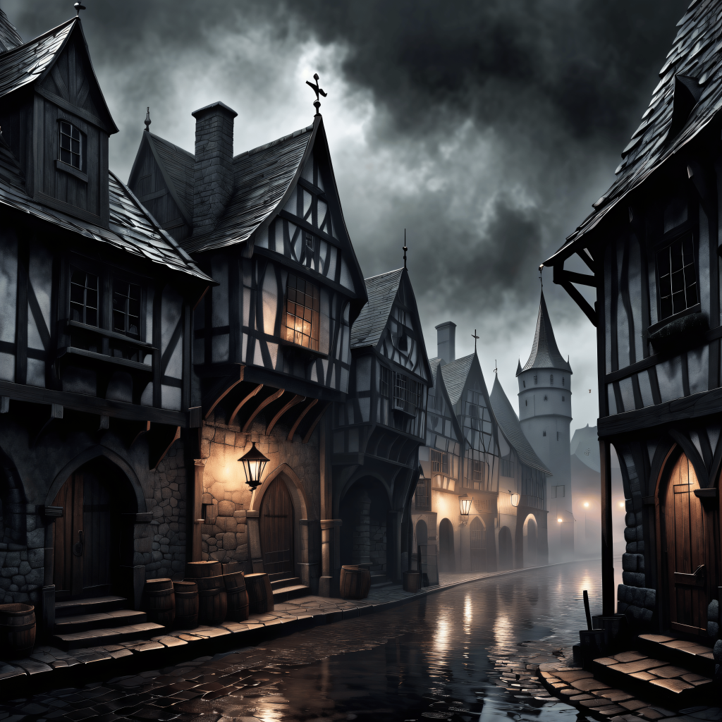 Stable Diffusion - Interpretación del pueblo de Barovia