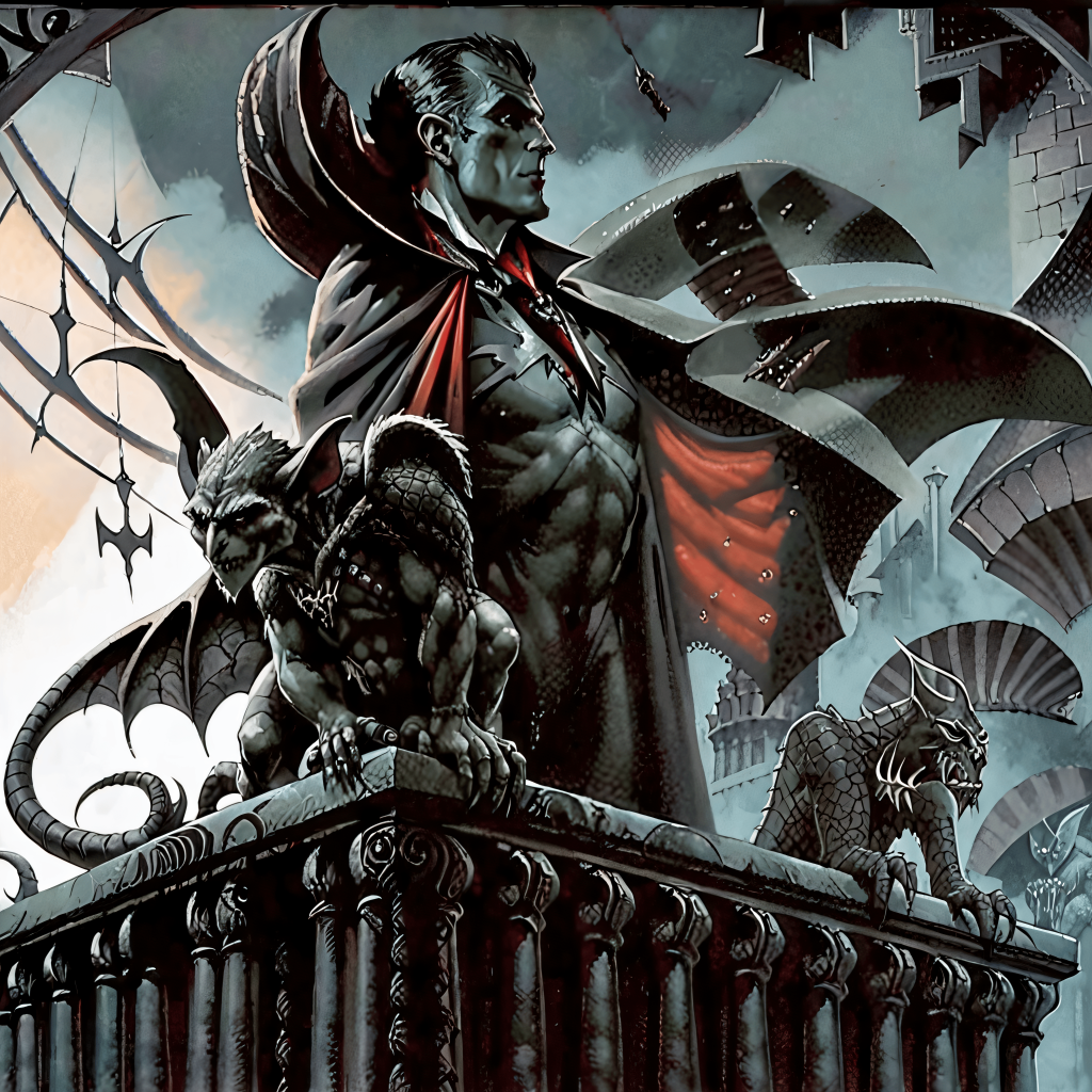 Stable Diffusion - Reinterpretación de la imagen creada para la primera versión de Ravenloft.