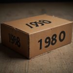 Leonardo.AI - Caja de cartón con la fecha '1980'