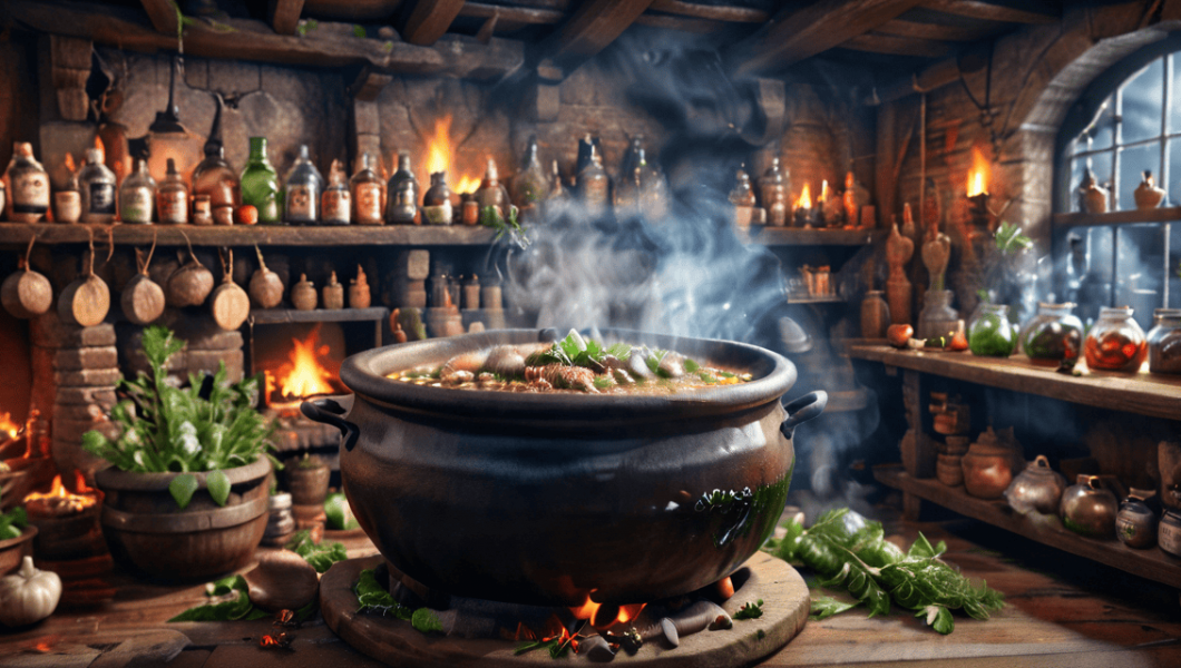 Stable Diffusion - La cocina de una bruja