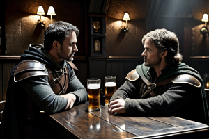 Stable Diffusion - Arthur de Camelot y Robin Hood