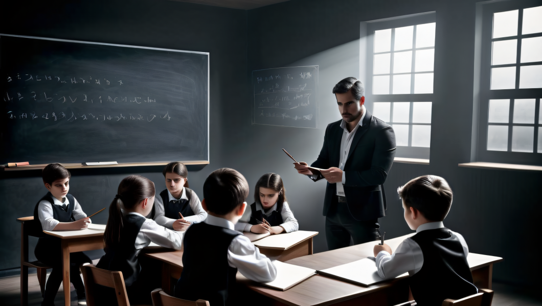 Stable Diffusion - Un profesor dando clases