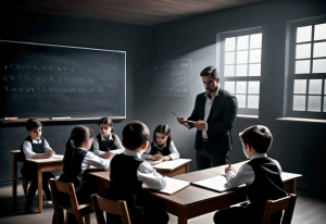 Stable Diffusion - Un profesor dando clases