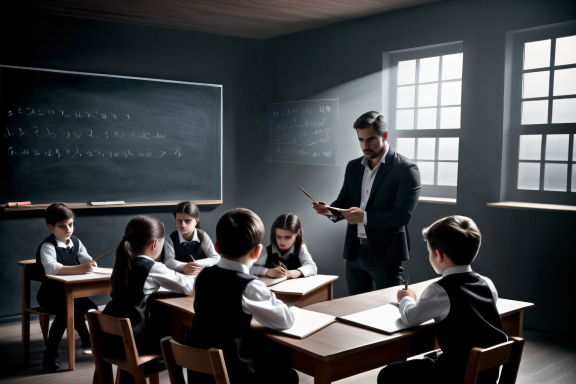 Stable Diffusion - Un profesor dando clases