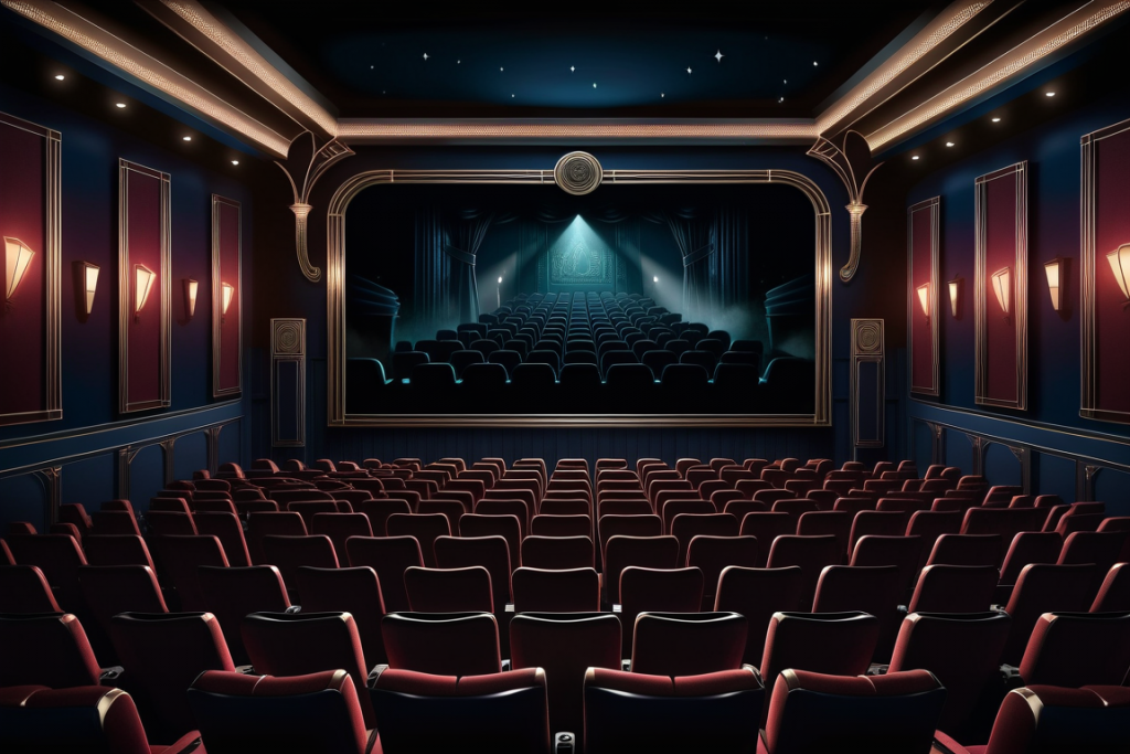 Stable DIffusion - El interior de una sala de cine