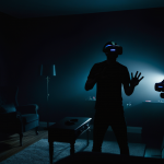 Stable Diffusion - Un hombre usando VR