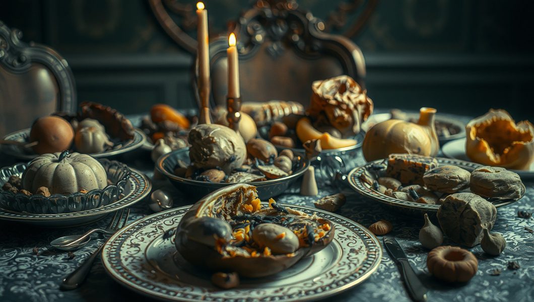 Flux - Una mesa llena de comida fría