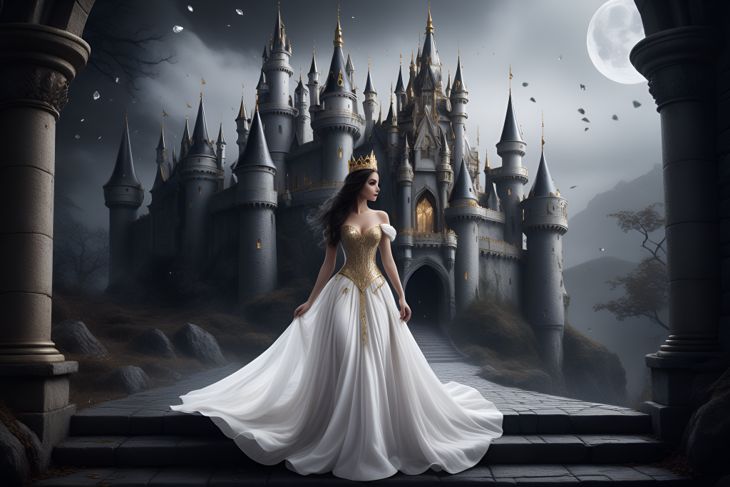 Stable Diffusion - Una princesa de cuentos de hadas