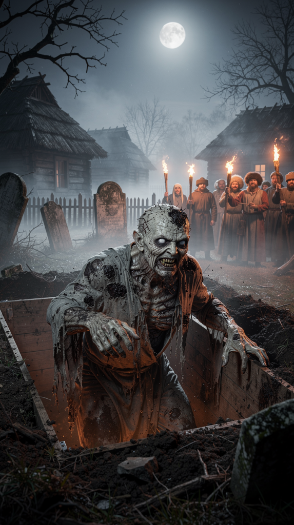Rising Zombie from Grave